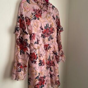 Floral Ruffle Long Sleeve Dress